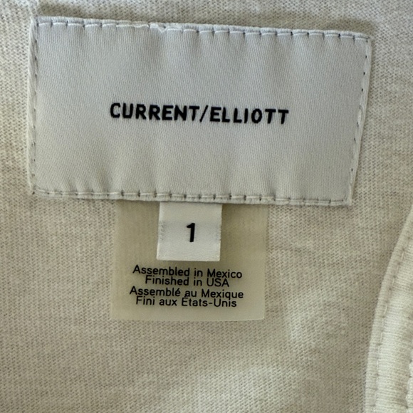 Current/Elliott White Ruffle Tank Top - Picture 2 of 7